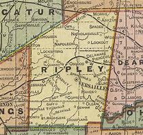 Image result for Ripley County Indiana Township Map