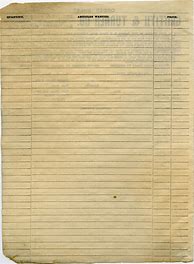Image result for Old Paper List