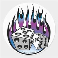 Image result for Number 7 Dice Decal