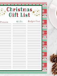 Image result for Gift List with Pics