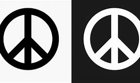 Image result for Peace Black and White