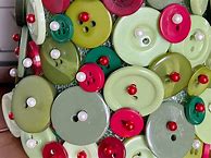 Image result for Christmas Green Button Crafts