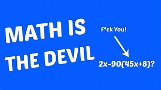 Image result for Devil Math Meme