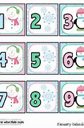 Image result for January Printable Calendar Numbers