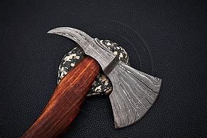 Image result for Damascus Steel Throwing Axe