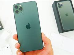Image result for iPhone 11 Pro Max Midnight Green in Hand