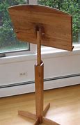 Image result for Adjustable Wooden Music Stand