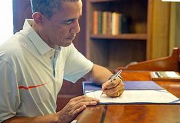 Image result for Obama Writing