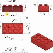Image result for Orthographic LEGO Plate