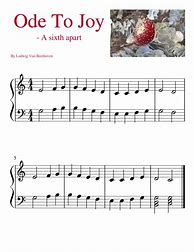 Image result for Ode to Joy Easy Piano Sheet Music