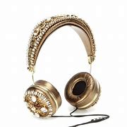Image result for Leather and Gold Headphones