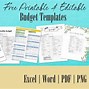 Image result for Free Monthly Budget Templates Printable