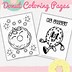 Image result for Draw so Cute Donut Coloring Pages