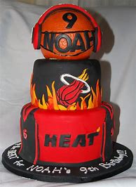 Image result for Miami Heat Basketball Cakes