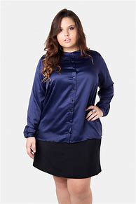 Image result for Plus Size Satin Tops