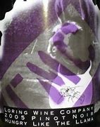 Image result for Loring Company Pinot Noir Hungry Like The Llama