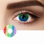 Image result for Rainbow Colored Contacts