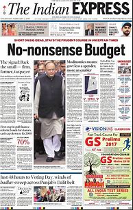 Image result for Newspaper Front Page India