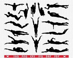 Image result for Male Swimmer Silhouette
