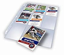 Image result for Baseball Card Sleeves 9 Pocket Pages