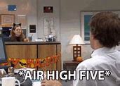 Image result for The Office Air High Five GIF