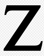 Image result for Black Bold Letter Z