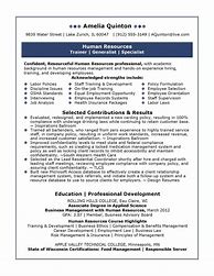 Image result for Human Resources Manager Resume Examples