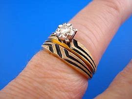 Image result for Black Diamond Wedding Ring Sets