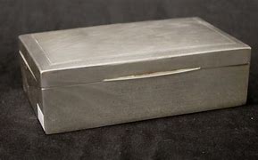 Image result for Silver Cigarette Box