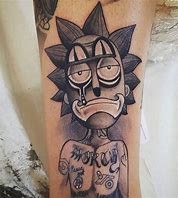 Image result for Rick and Morty Tattoo Stencil