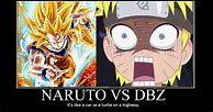Image result for Naruto and Goku Memes