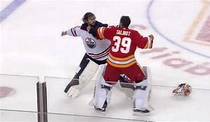 Image result for NHL Goalie Fights