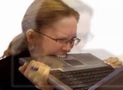 Image result for Biting Laptop Meme