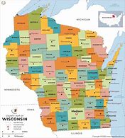 Image result for WI County Map