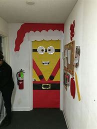 Image result for Minion Christmas Door