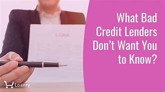 Image result for Bad Credit Loan Lenders