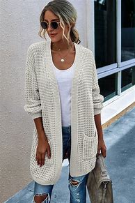 Image result for White Cardigan Sweater for Women