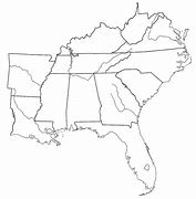 Image result for Blank Southeast Region United States Map