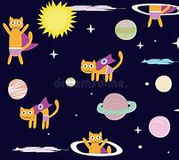Image result for Cartoon Space Cat