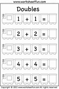 Image result for Doubles Math Worksheets 2nd Grade