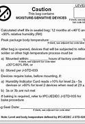 Image result for Moisture Sensitivity Level Chart