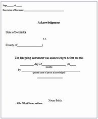 Image result for Notary Template Word