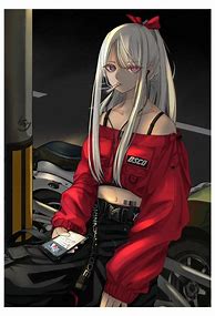 Image result for Gothic Anime Girl with White Hair