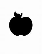 Image result for Free Stencil of an Apple