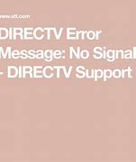 Image result for DirecTV No Signal Reset