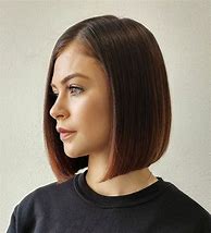 Image result for Neck Length Blunt Bob