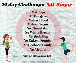 Image result for No Sugar Challenge