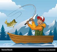 Image result for Fisherman in Boat Cartoon