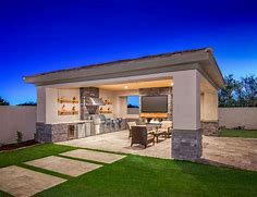 Saguaro Estates is an outstanding new home community in Scottsdale, AZ that offers a variety … | Modern outdoor kitchen, Patio design, Outdoor kitchen design layout