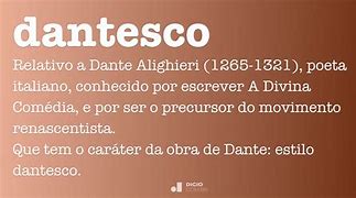 Image result for dantesco